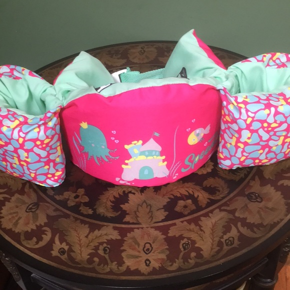 Speedo Splash Jammer Life Jacket Swim Vest Floatie Child 30-50lbs - Picture 4 of 14